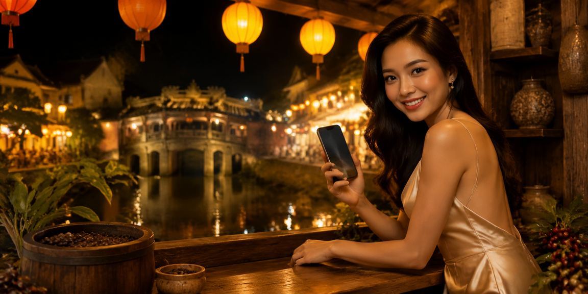 Khung cảnh Hội An về đêm – không khí thư giãn khi đăng nhập giải trí